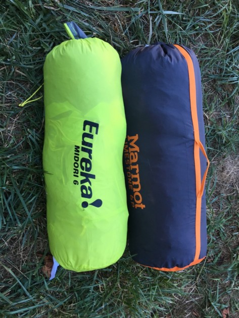 eureka midori 6 - eureka midori 6 and marmot limestone 6 packed up for side-by-side...