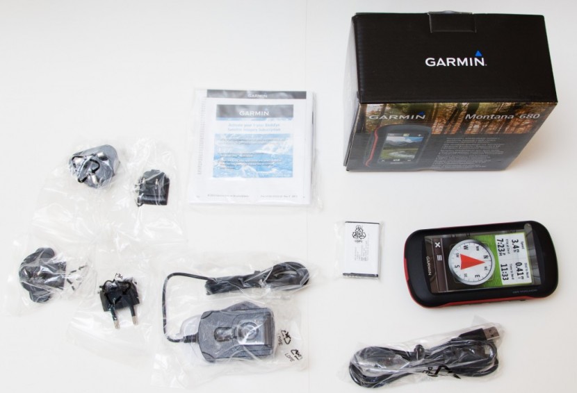 garmin montana 680 - what comes in the box? garmin montanan 680, rechargable nimh...