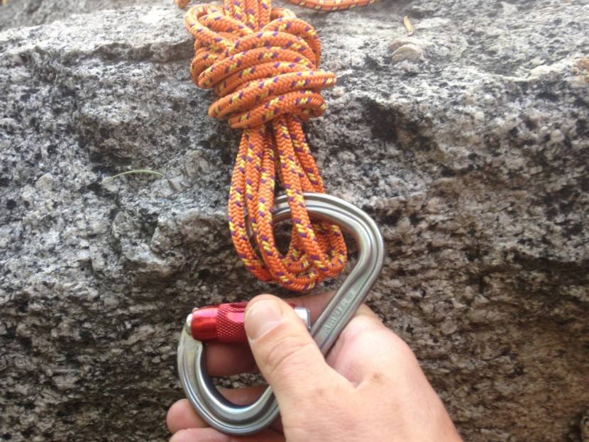 petzl am'd twist-lock - clipping big fat master points is no big deal with the large gate...