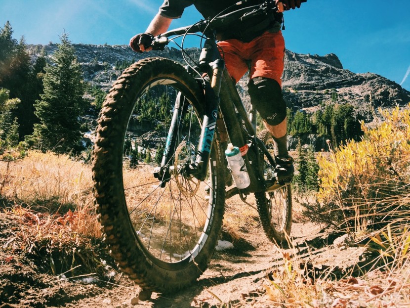 continental trail king 2.2 protection - the pot-bellied sidewalls protrude outwards beyond the side knobs...