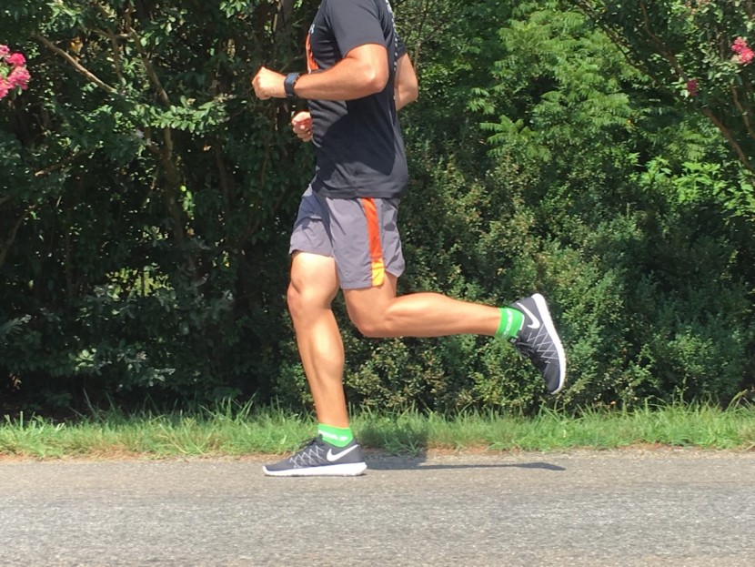 nike flex fury 2 - the author enjoying the nike flex fury 2, an excellent racing flat.