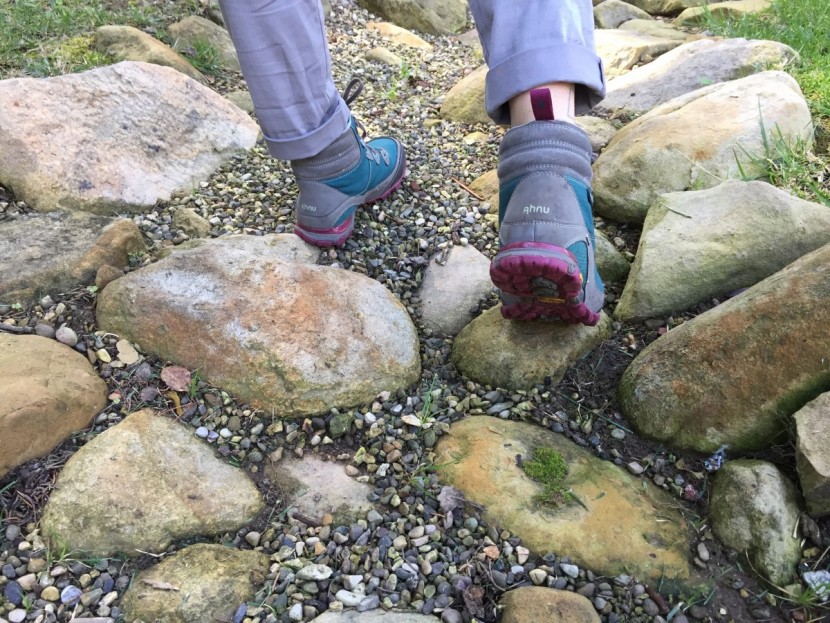 ahnu sugarpine ii - here, you can see the moderate tread pattern of the ahnu montara...