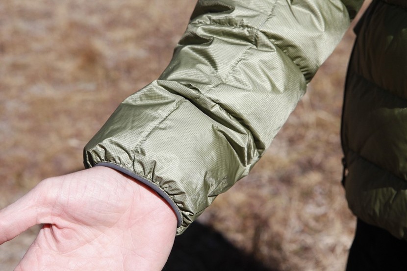 western mountaineering flash xr - the wrist enclosures on this jacket are simple elastic cuffs that...