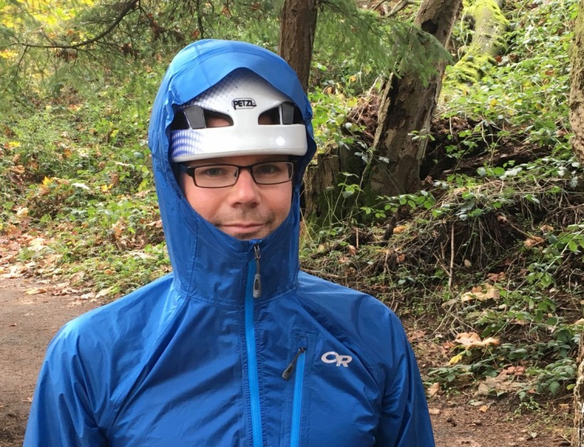 outdoor research helium ii - the helium ii fits over a climbing or bike helmet well enough, but...