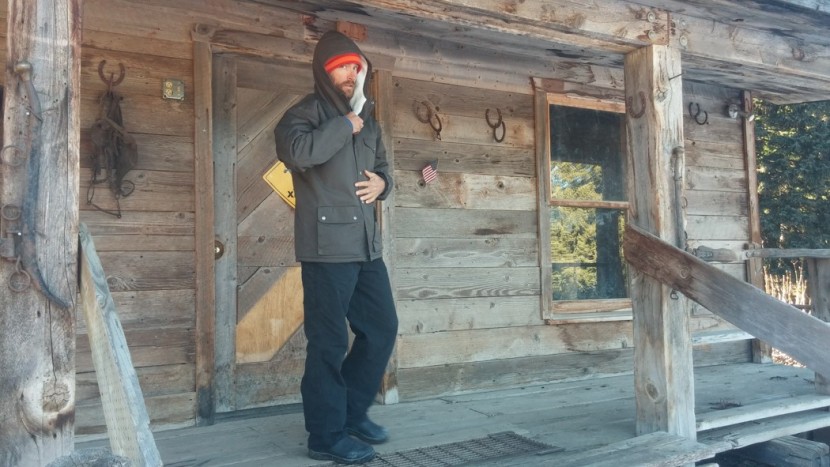 fjallraven greenland - lead test editor jed porter at a horse camp in wyoming&#039;s tetons. for...