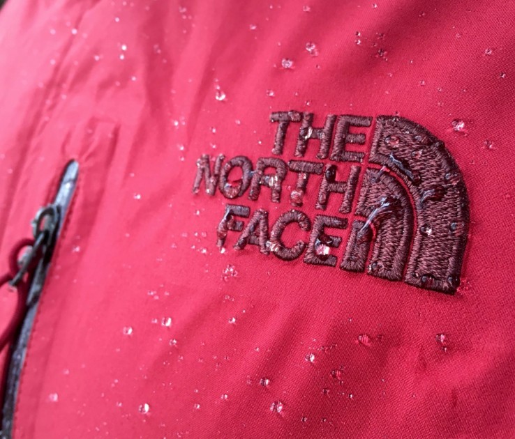 the north face dryzzle - the dwr on the dryzzle is so good that we struggled to take photos...
