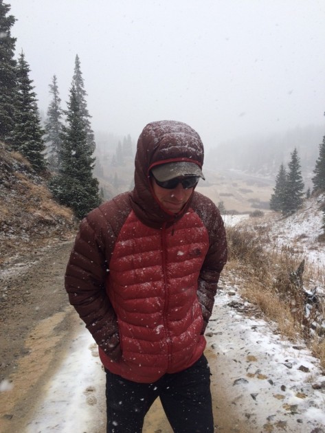 the north face trevail hoodie - testing the trevail down hoodie during the first snow storm of the...