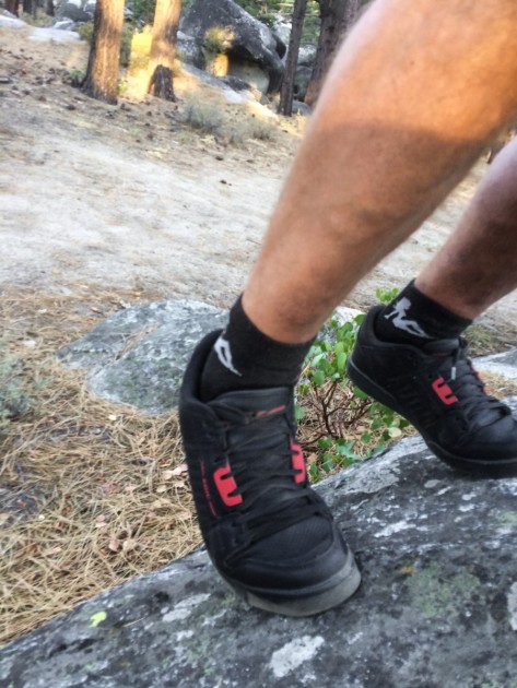 zoic prophet - traction off the bike isn't necessarily the prophet's strong suit...