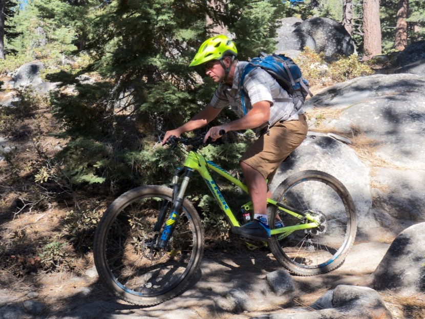 shimano am7 - braking power can be enhanced with flats by pushing into the pedals...