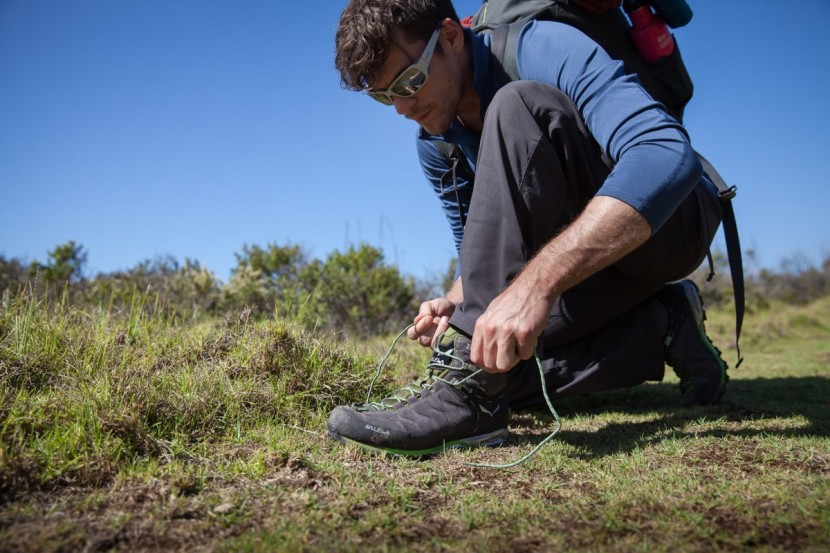 salewa mountain trainer mid gtx - we were fans of this lacing system, which included a locking eyelet...