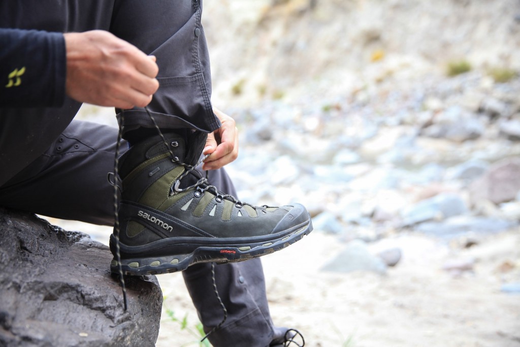 hiking boots men - even with the salomon's excellent lacing system, you might find...
