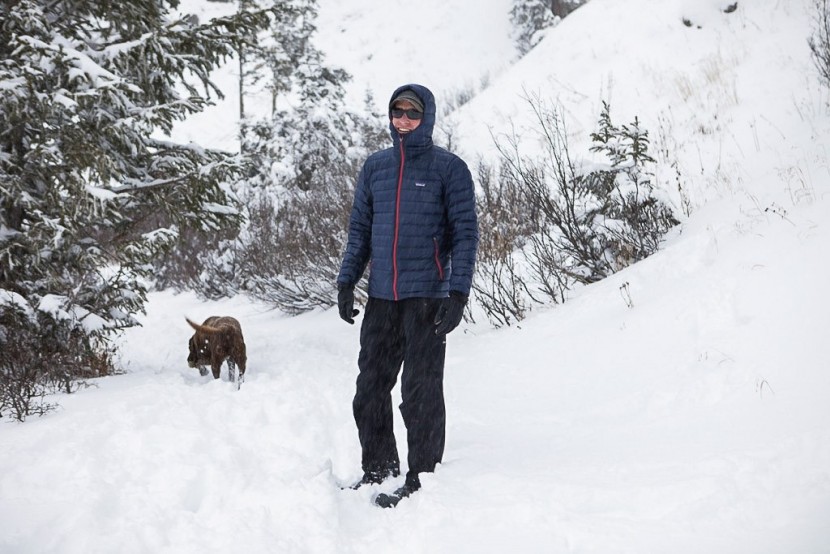 columbia bugaboot plus iii omni-heat - braving the snowstorm to take a hike on a trail that was dry just...