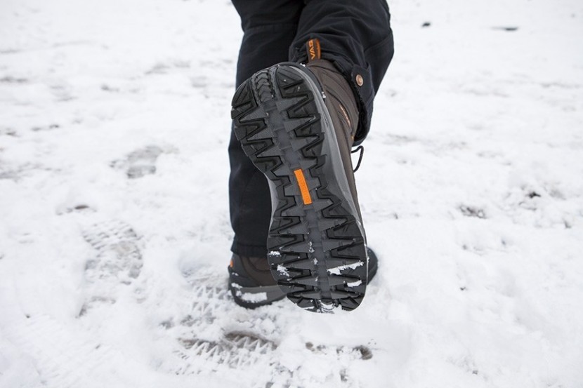 vasque snowburban ii ultradry - showing the traction pattern on the lugged outsole of the snowburban...