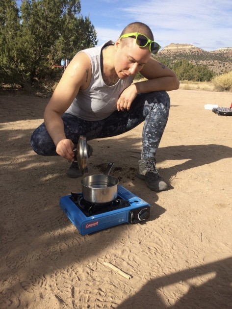 coleman butane instastart - with low btus and no wind guard, this stove does struggle with the...