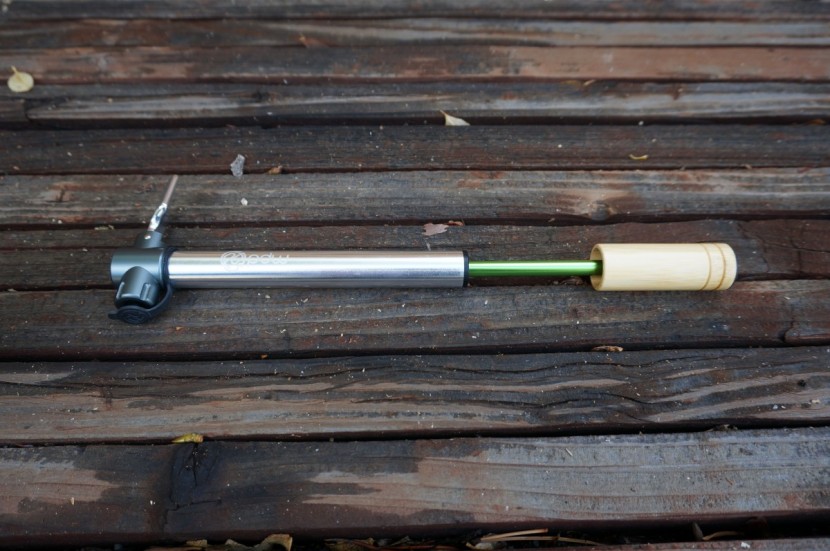 portland design works little silver - the little silver pump has a unique look, with a bamboo pump handle.