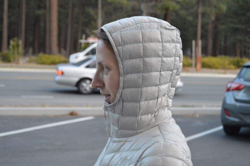 the north face thermoball parka - form-fitting and snug, we had no issues with the hood staying on in...