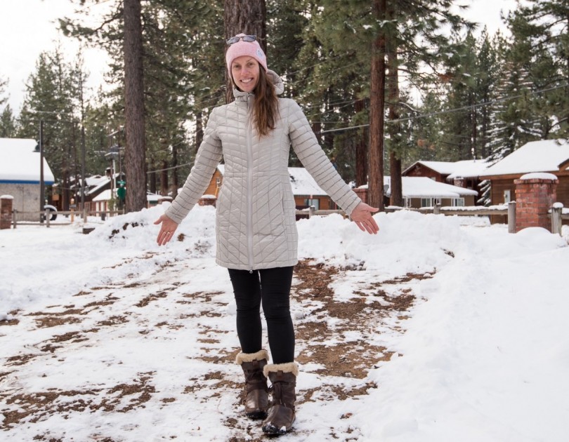 the north face thermoball parka - there is an interior cinched waist that allowed us to tailor the fit...