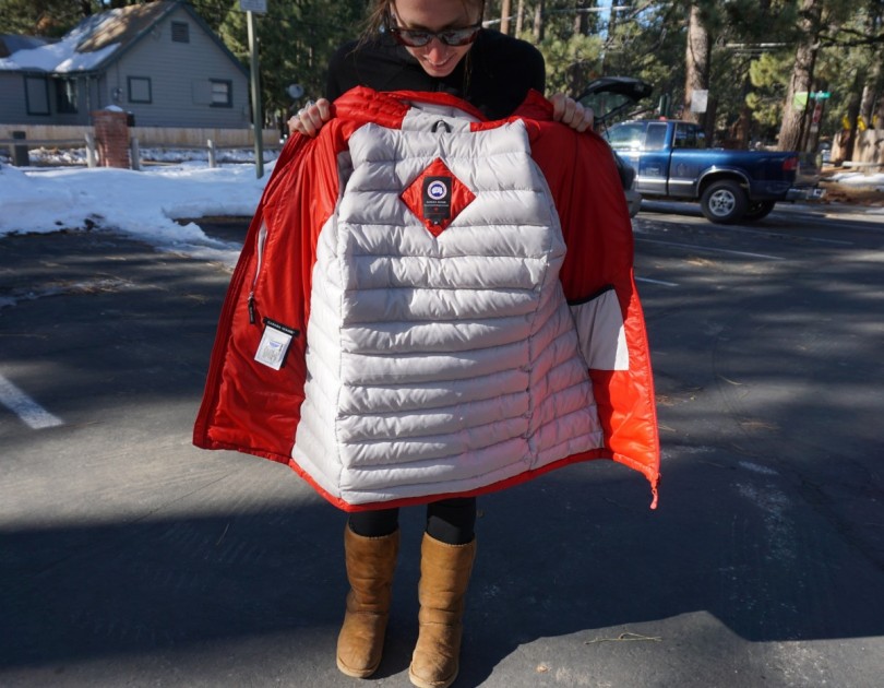canada goose camp hooded - the outside of the jacket is smooth and sleek, but we loved the way...