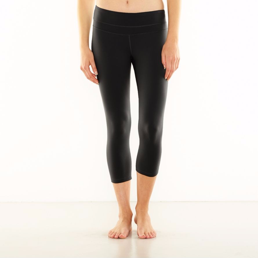 Lucy Powermax Women's black Perfect Core Collection Crop Leggings Small