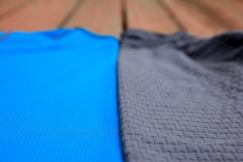 under armour base 4.0 - the waffled cells of these two products (patagonia on the left...