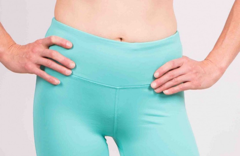 yoga pants - a wide and plain waistband is nice, but it has to hit us in just the...
