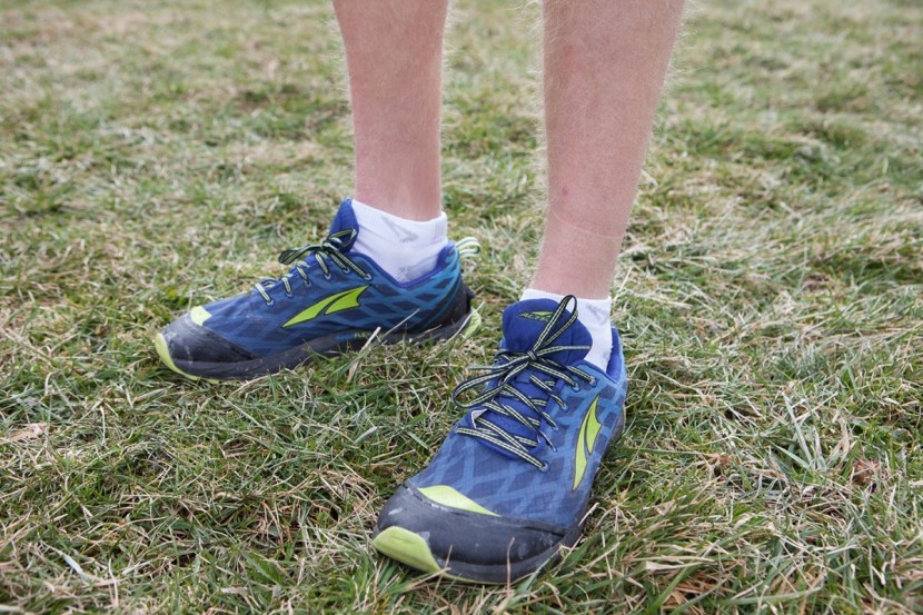 running socks - the drymax running mini crew comes up a bit higher than a no-show...