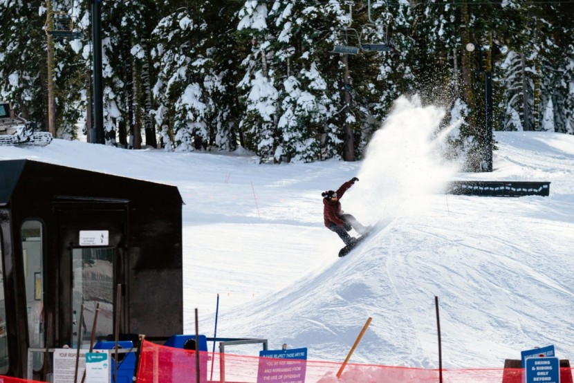 arbor wasteland - slashing a lip and throwing some snow.  this is what messing around...
