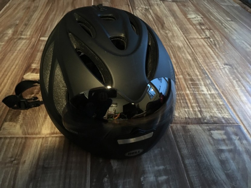 bell star pro - the zeiss air shield lens can be stored on the shell of the helmet...