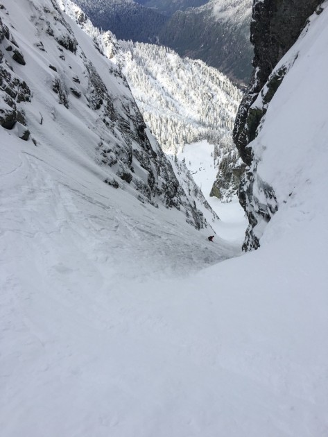 outdoor research illuminator sensor - dallas glass seals himself in while descending the slot couloir on...