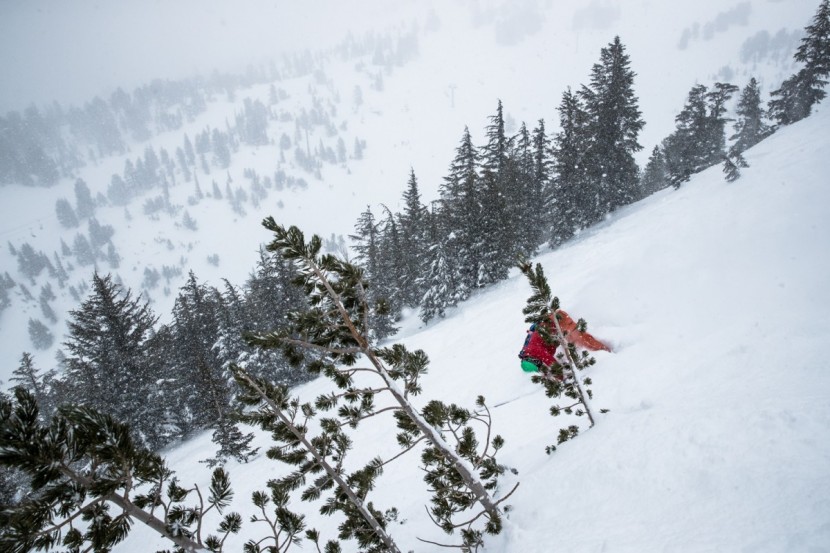 all mountain skis womens - sometimes ski testing involves taking headers into the pow.