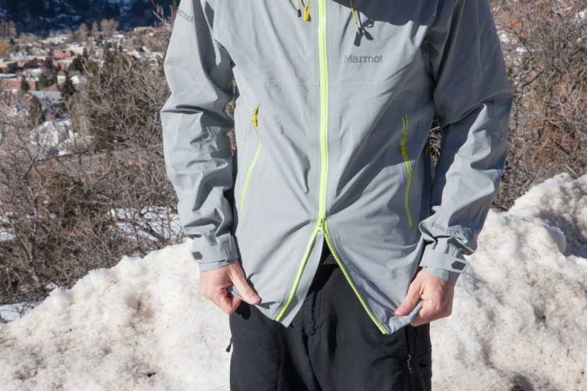 marmot cerro torre - the two-way front zipper on this jacket allows for easy access to...