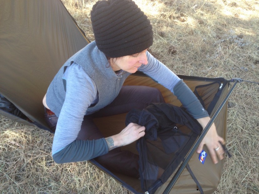 warbonnet ridgerunner - we liked that the integrated bug net on the ridgerunner could be...