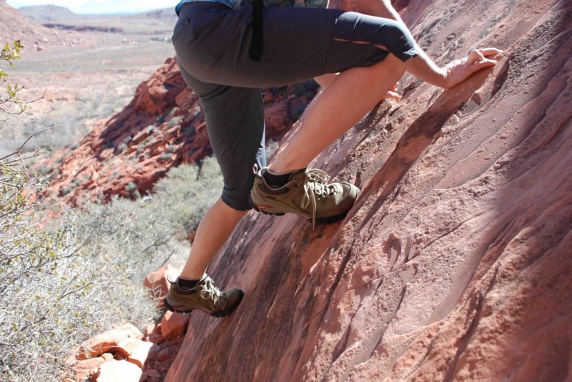 vasque talus trek low ultradry for women - we tried these shoes on steep slabs, and found the rubber a little...