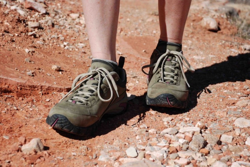 vasque talus trek low ultradry for women - the sole wraps up to protect the toe box.