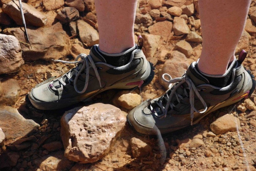 vasque talus trek low ultradry for women - water testing the talus treks. the ankle opening is a little lower...
