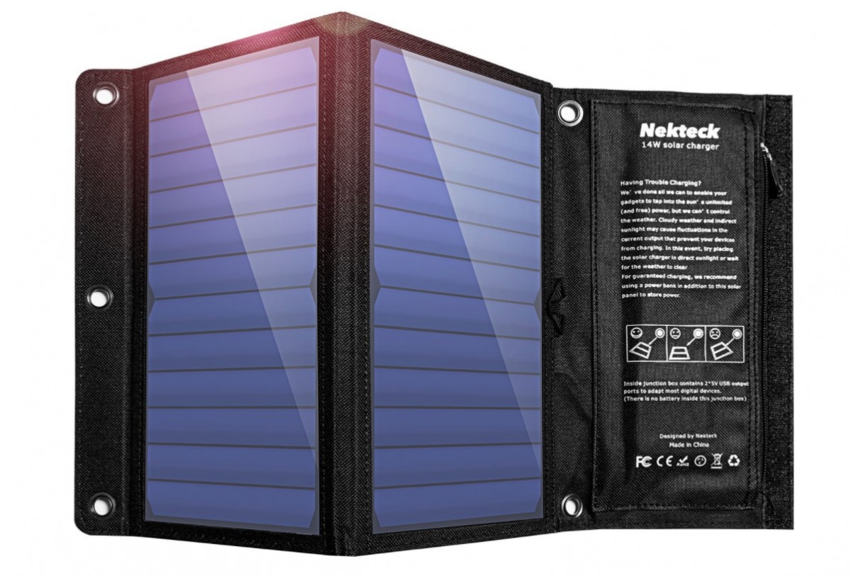 nekteck 14w portable solar charger review