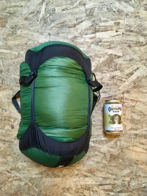 brooks-range drift -10 - packed as small as it will go, the drift is a lot of down in a...