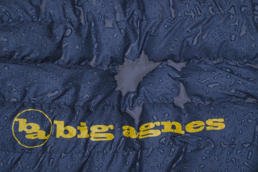 big agnes storm king 0 - we were happy to see puddles collecting on the outside of the bag...