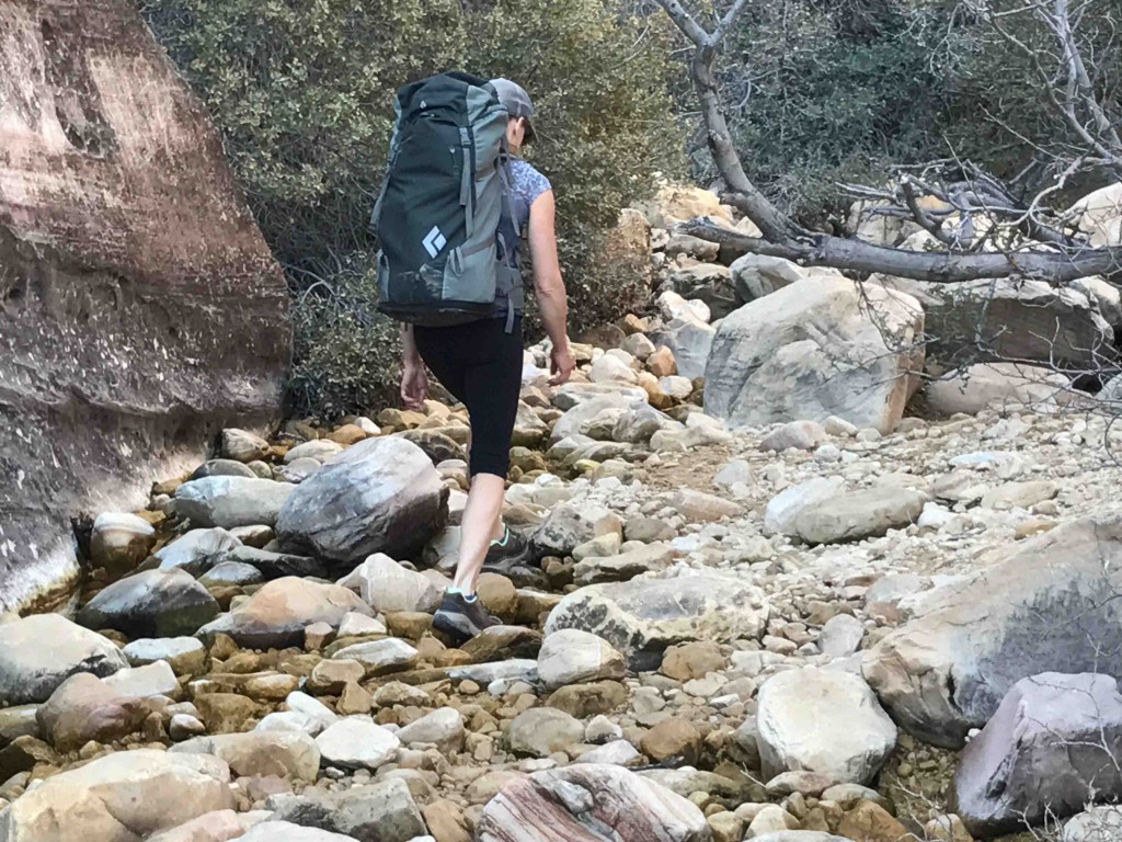 hiking shoes womens - hiking with a pack in the hoka tor summit. this shoe has adequate...