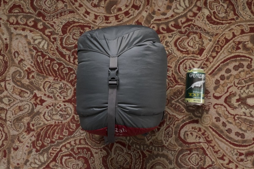rab ascent 900 - included with this bag is a quality compression sack that reigns in...