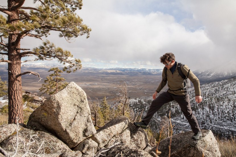 la sportiva synthesis mid gtx - testing the comfort on uneven, edgy surfaces. this shoe doesn&#039;t...