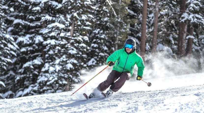 ski gear - carving! laying the enforcer on edge is a total blast.