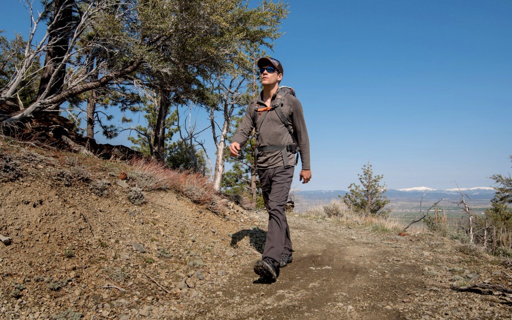 hiking shoes men - a stiffer shoe with lateral tension is ideal for backpacking trips...