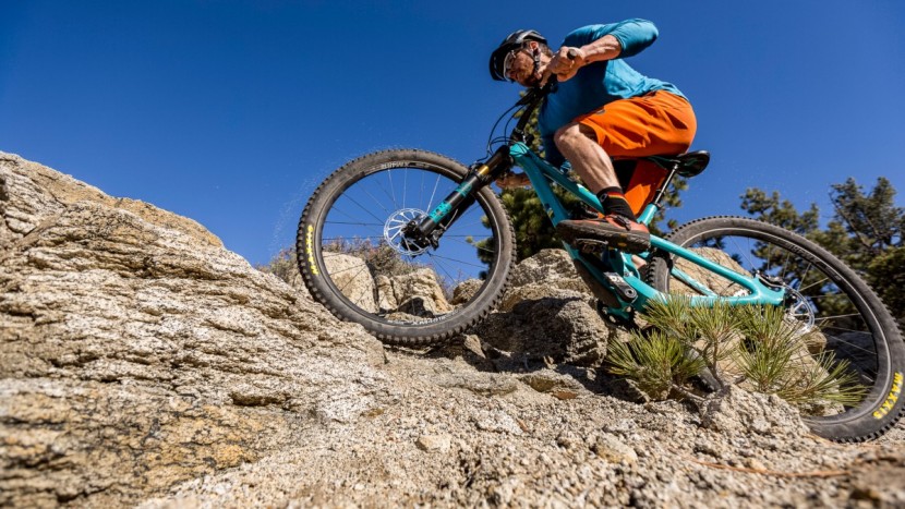 yeti sb5.5 x01 eagle 2017 - super steep sections will gut you, but it doesn't take long to get...