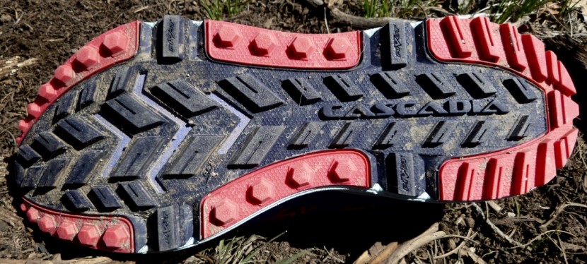 brooks cascadia 12 for women - the outsole of the brooks cascadia 12 is an aggressive trail shoe.