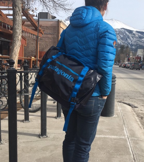 patagonia black hole 24l - the black hole messenger bag was ideal for a rest day on an ice...