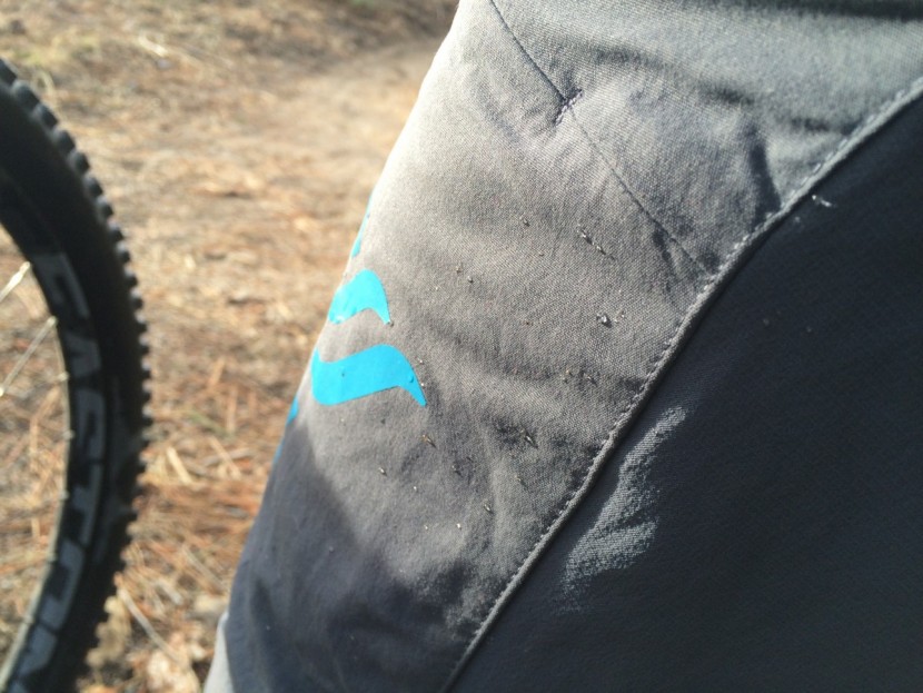 norrona fjora - little bit of water doesn&#039;t hurt these shorts.  check out that dwr...