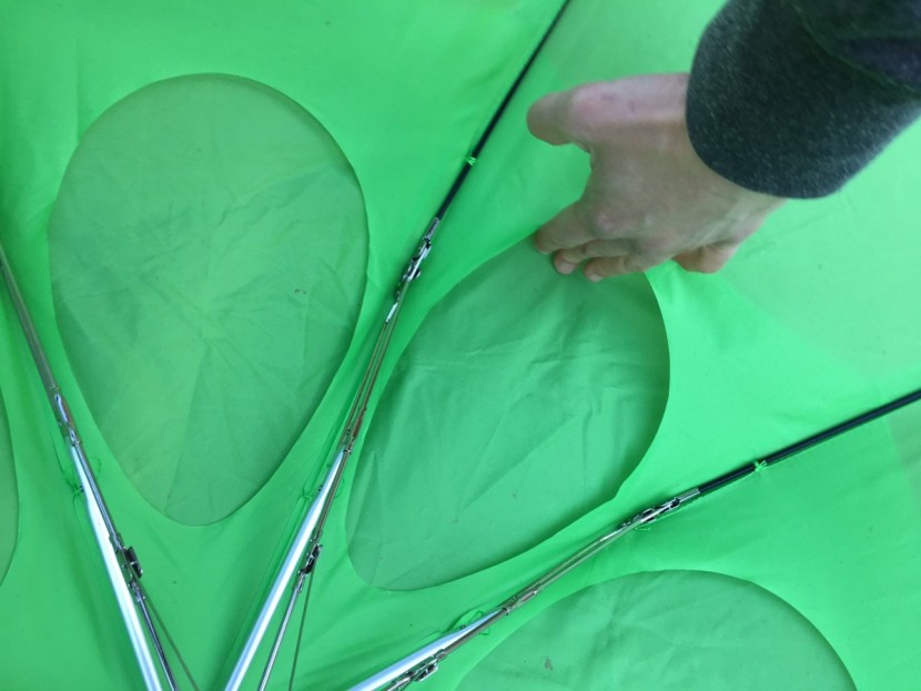 gustbuster metro - the gustbuster metro&#039;s wind vents worked wonders in the wind.