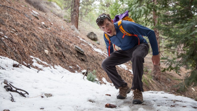hiking shoes men - burly, leather uppers are heavier but tend to last a long time.