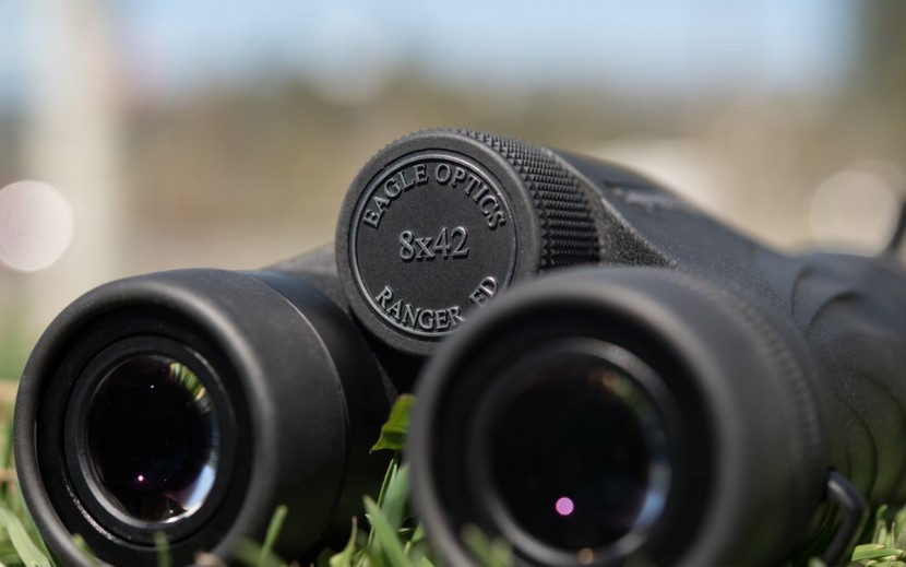 eagle optics ranger ed 8x42 - the ranger ed&#039;s focus knob and eyecups are both easy to adjust.